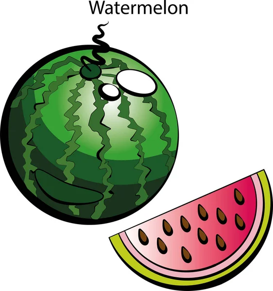 Imagens Coloridas Frutas Legumes — Vetor de Stock