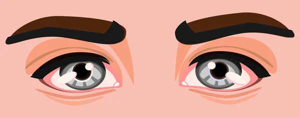 Глаза Красивого Мужчины — стоковый вектор