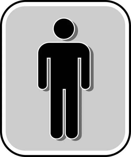 Symbole Badge Homme — Image vectorielle