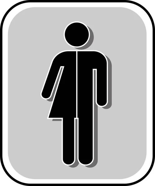 Das Zeichen Ist Ein Gender Symbol — Stockvektor