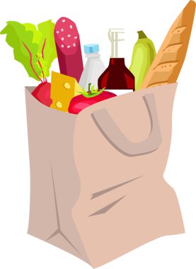 Market alışverişi, kese kağıdı, market poşeti..