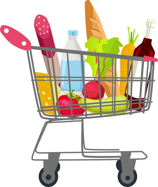 Tam bir alışveriş arabası..