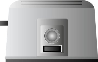 Mutfak için gümüş elektrikli tost makinesi. Teknik.