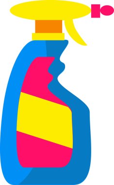 Bir sprey şişesi ya da deterjanlı bir kap..