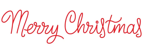 Vörös betűk. Boldog karácsonyt! Üdvözlőlap sablonja. — Stock Vector