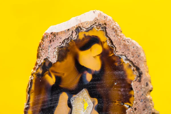 Agate Mineral Numunesi Taş Jeoloji Mücevheri Kristali — Stok fotoğraf