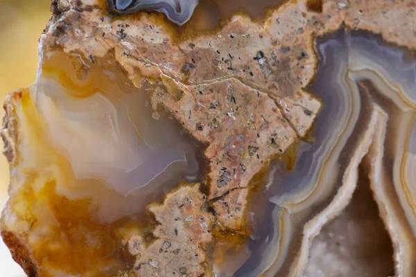 玛瑙矿样石地质宝石晶体 — 图库照片