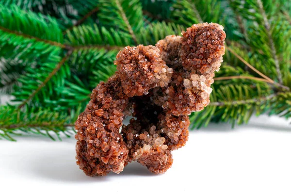 aragonit mineral numunesi kaya jeoloji mücevheri kristali