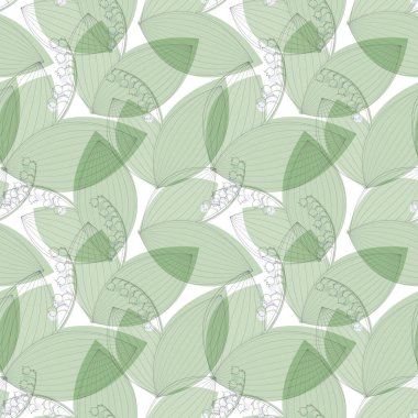 Siyah gölgeli bir vadi zambağı silueti. Ambalaj kağıdı ve tekstil baskısı için kusursuz desen