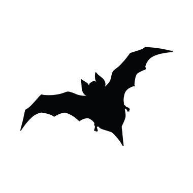 Yarasa karalama vektör çizimi. Basit bir tasarım. Tatil baskısı, kartpostallar, afişler, davetiyeler için kullanın. Beyaz arkaplanda izole. 