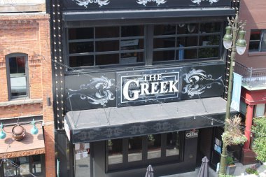 Yunan restoranı ve barı Detroit, Michigan 'da..