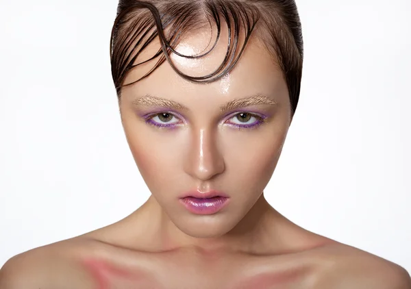 Modell med vackra make-up. — Stockfoto