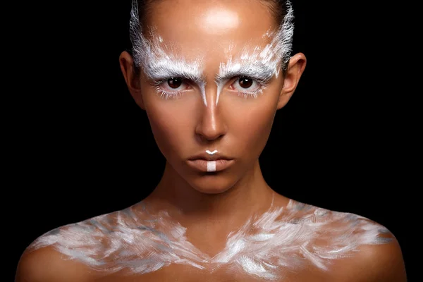 Mode-Model mit schönem Make-up. — Stockfoto