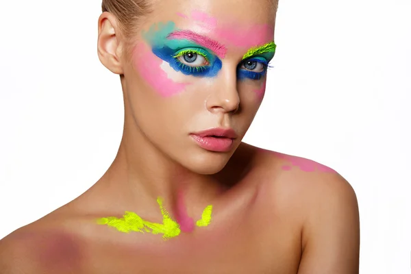 Model s krásný make-up umění — Stock fotografie