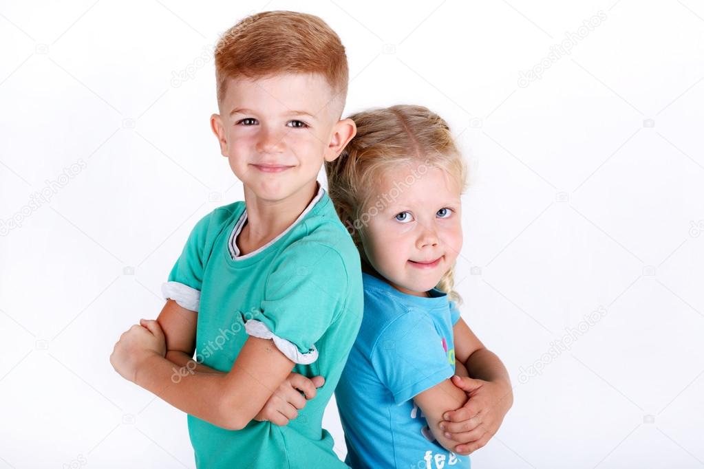 smiling boy and girl