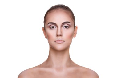 güzel makyaj ile model