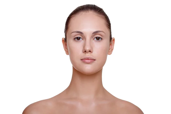 makyaj olmadan genç kadın