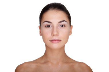 Genç model makyajlı moda