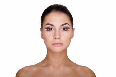 Genç model makyajlı moda