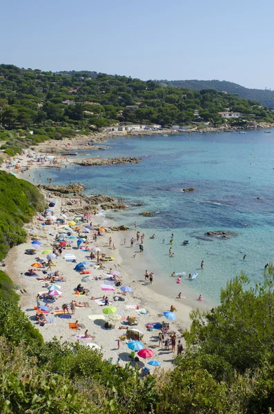 Rolltreppenstrand, in der Nähe von Saint-Tropez — Stockfoto