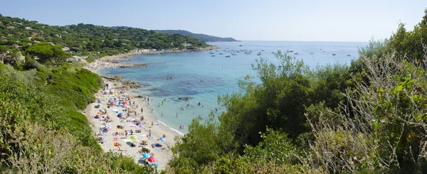 Fransız Rivierası plajları, panorama Saint-tropez yakın