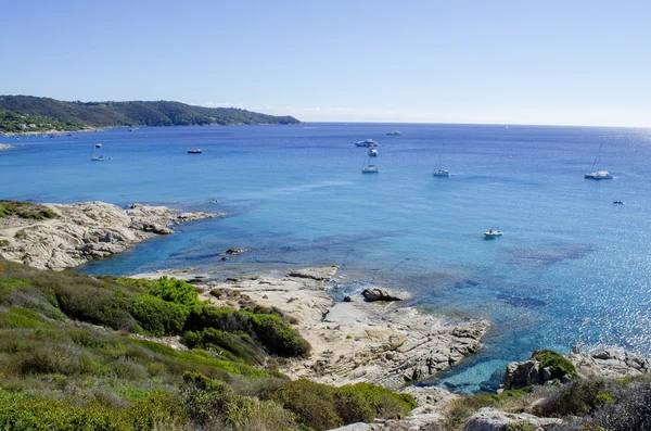 Strände an der französischen Riviera, in der Nähe von Saint-Tropez — Stockfoto