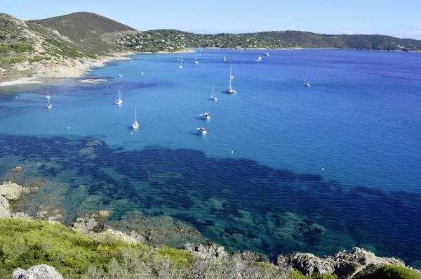 Strände an der französischen Riviera, in der Nähe von Saint-Tropez — Stockfoto