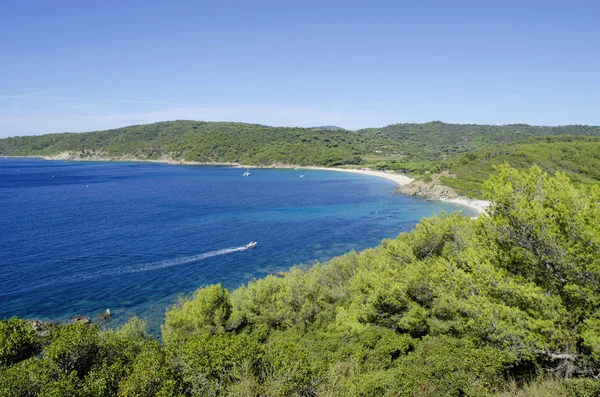 Strände an der französischen Riviera, in der Nähe von Saint-Tropez — Stockfoto