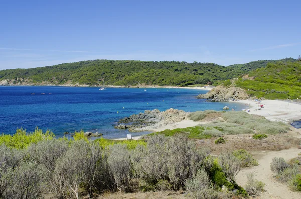 Fransız Rivierası plajları, panorama Saint-tropez yakın