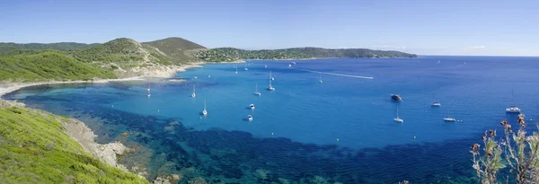 Fransız Rivierası plajları, panorama Saint-tropez yakın