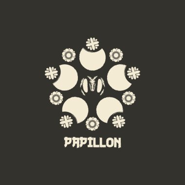  Logo tasarım şablonu oryantal tarzı. İş için etnik dini logo. Japonca, Çince ve diğer Doğu süsleme. 