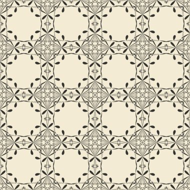 Geometrik süsleme dikişsiz desen. Tek renkli tasarım şablonu sorunsuz arka plan. Yuvarlak, çokgen ve grunge motifsonsuz doku. 