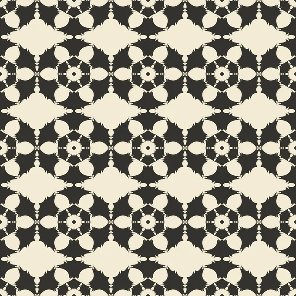 Geometrische ornament naadloze patroon. Monochrome ontwerpsjabloon naadloze achtergrond. Ronde, veelhoekige en grunge motief eindeloze textuur. — Stockvector