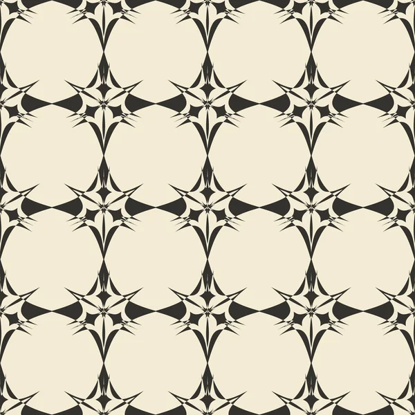 Geometric ornament seamless pattern.  Monochrome design template seamless background. Round, polygonal and grunge motif endless texture. — Stock Vector