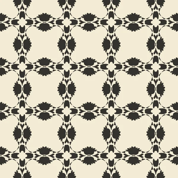 Geometric ornament seamless pattern.  Monochrome design template seamless background. Round, polygonal and grunge motif endless texture. — Stock Vector