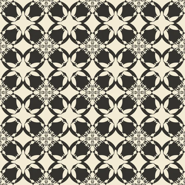 Geometric ornament seamless pattern.  Monochrome design template seamless background. Round, polygonal and grunge motif endless texture. — Stock Vector