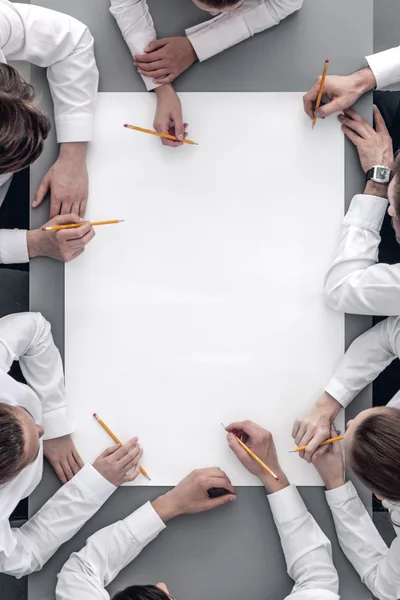 Affärsmän på möte — Stockfoto