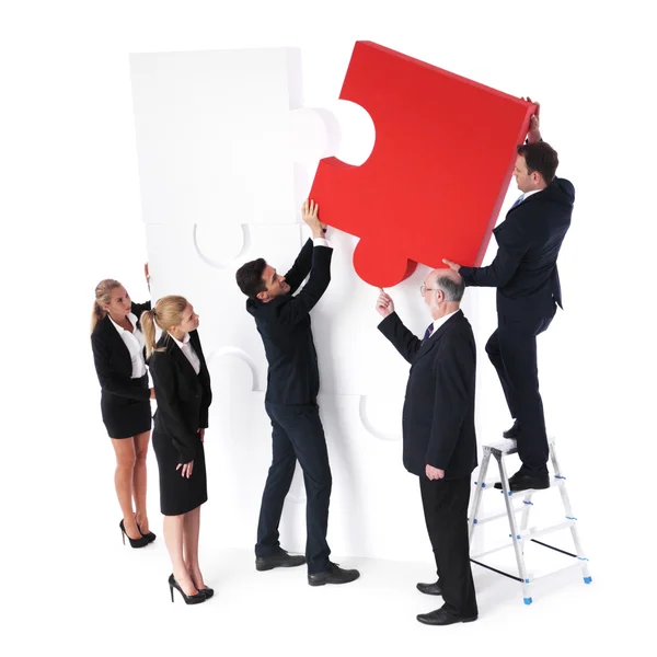 Business people solving problems — Stock Photo, Image