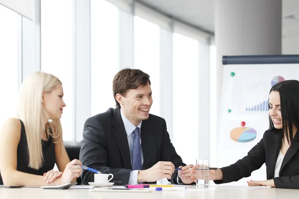 Teamwork of business people — Stock Photo, Image