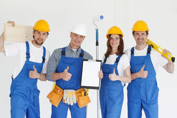 Equipa de trabalhadores — Fotografia de Stock