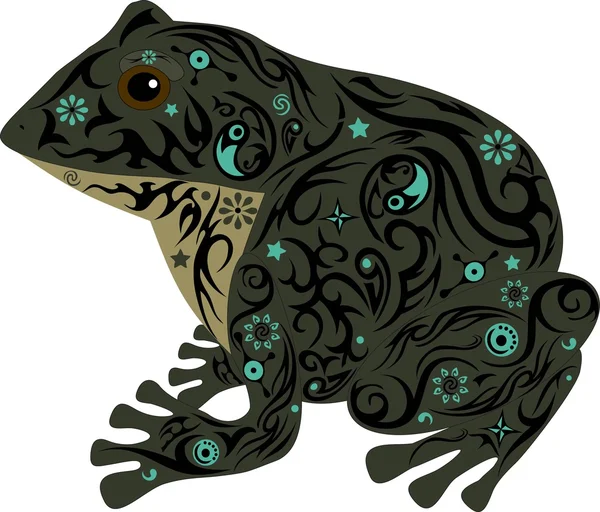 Toad grijze vector — Stockvector