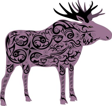 Elk Menekşe vektör