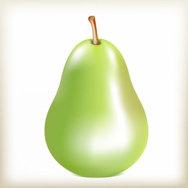 Yeşil renk vektör armut