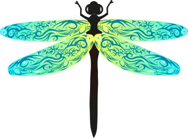 yusufçuk mavi vektör