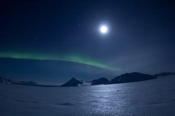 Invierno ártico en el sur de Spitsbergen Imágenes de stock libres de derechos