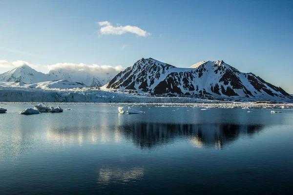 Printemps arctique dans le sud du Spitzberg Images De Stock Libres De Droits