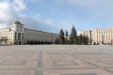 Güzel Rus şehri Belgorod 'dur.                   
