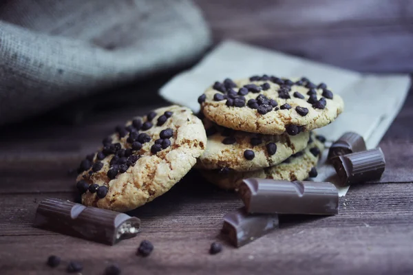 Печенье с шоколадом — стоковое фото