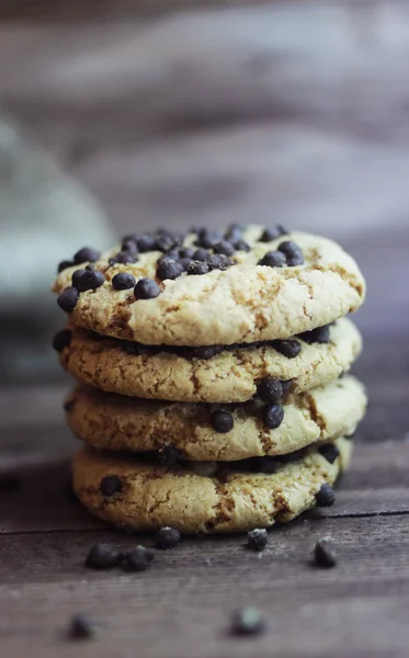 Cookies with chocolate — Stock Photo, Image