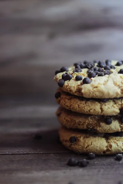 Cookies with chocolate — Stock Photo, Image